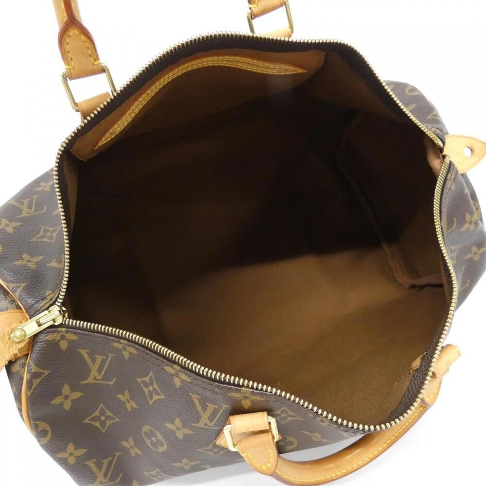 LOUIS VUITTON Authentic Brown Monogram Speedy 40 Boston Bag - Picture 6 of 7